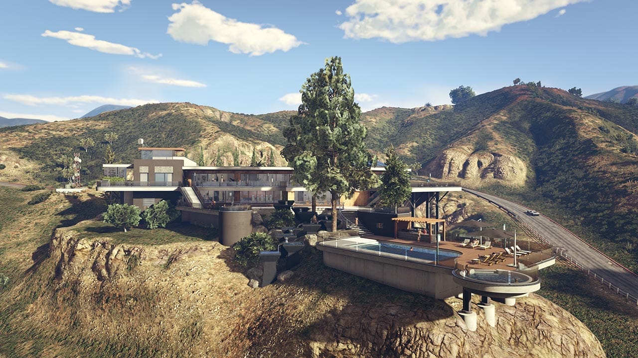 Screenshot of a Prix Luxury Real Estate Mansion in GTA Online.