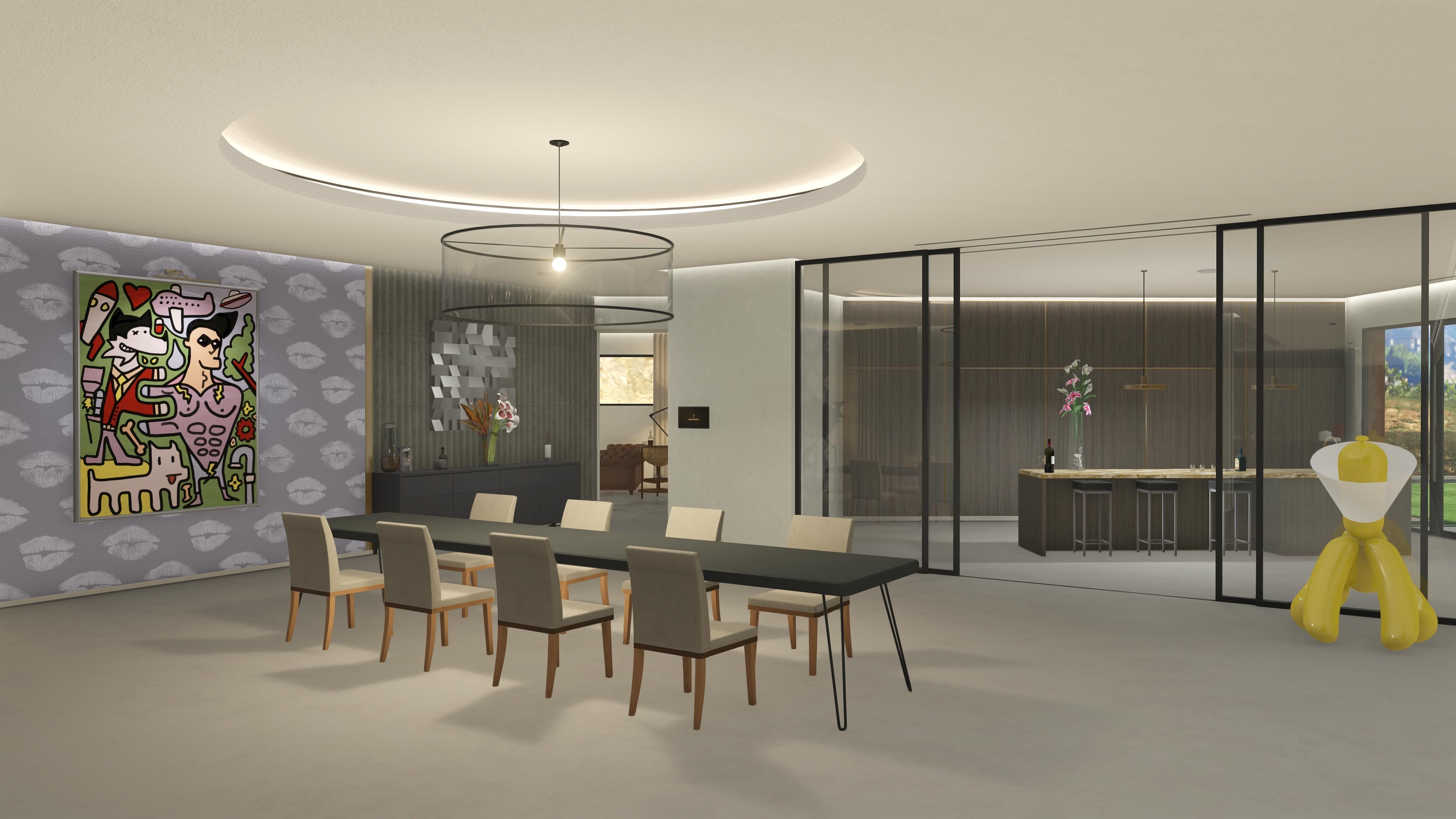 Screenshot of a Prix Luxury Real Estate Mansion in GTA Online.