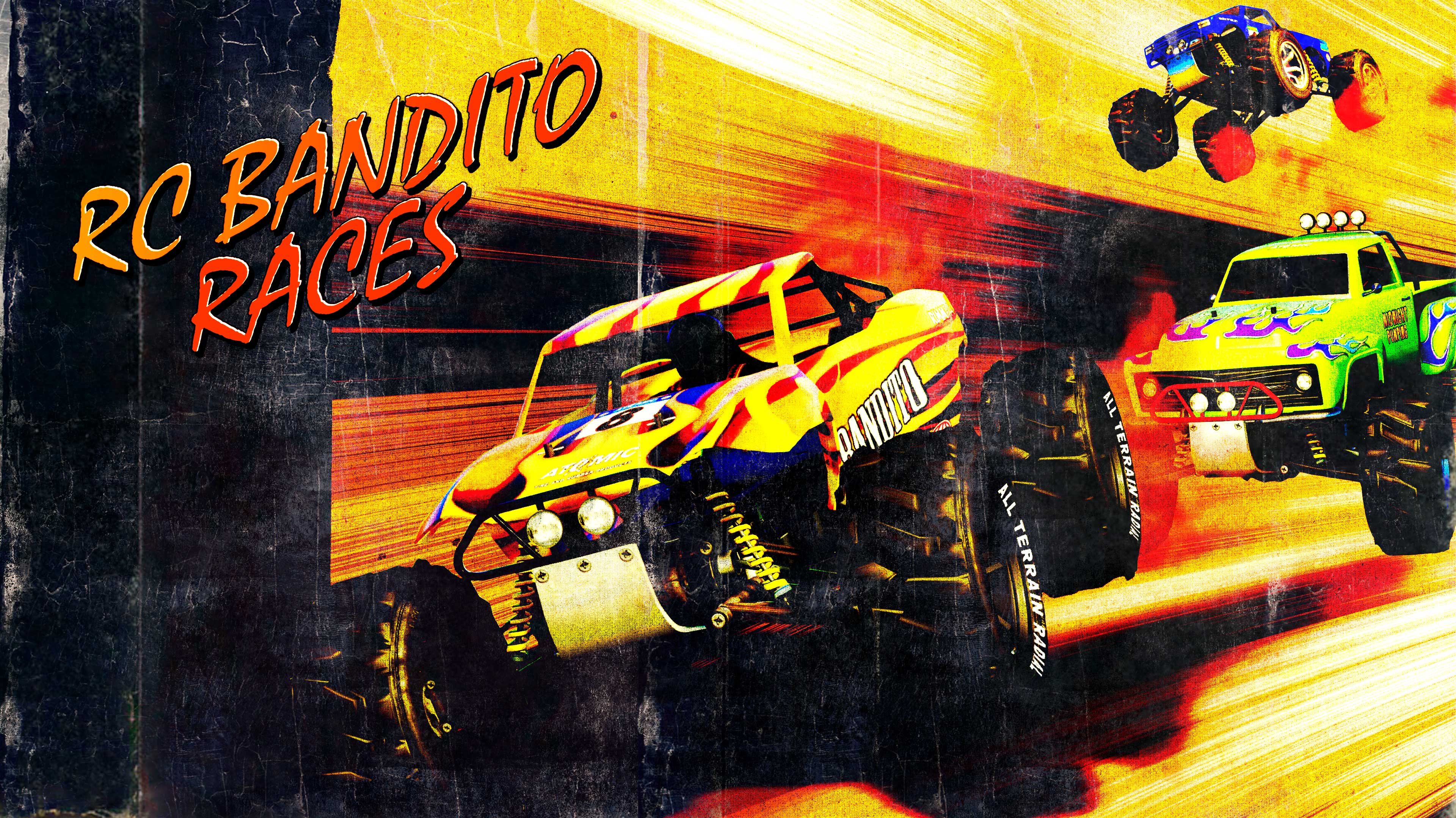 Promotional poster for RC Bandito Races in GTA Online.