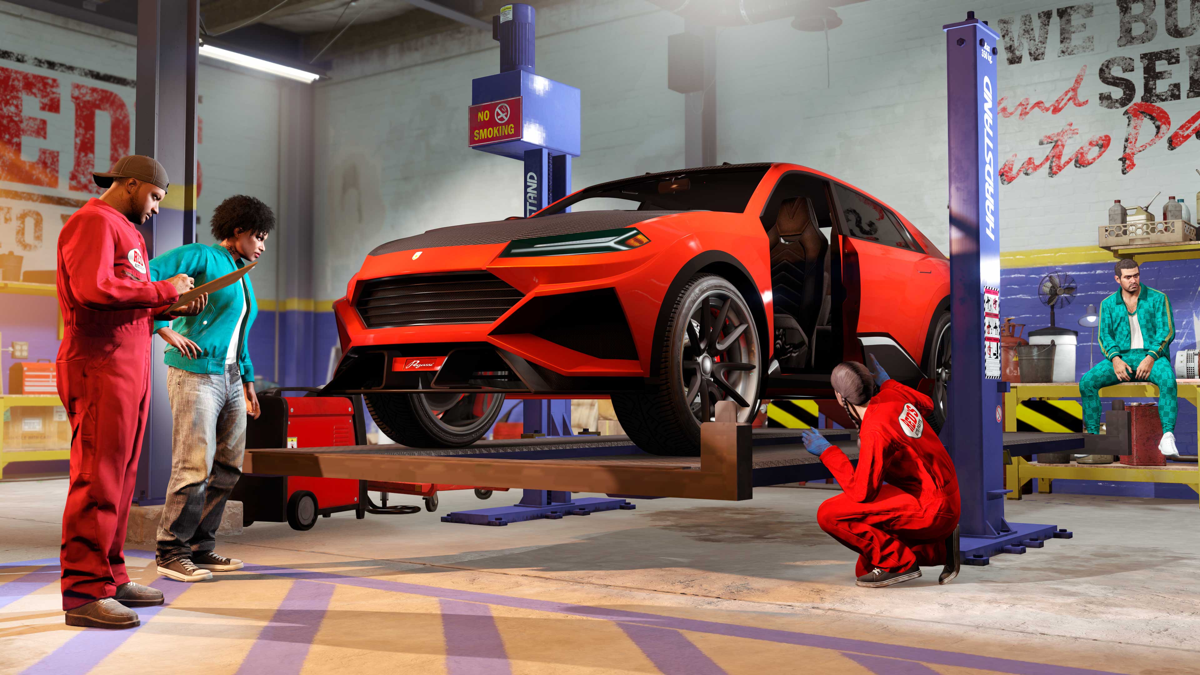 Salvage Yard Promotional screenshot for Salvage Yard in GTA Online.