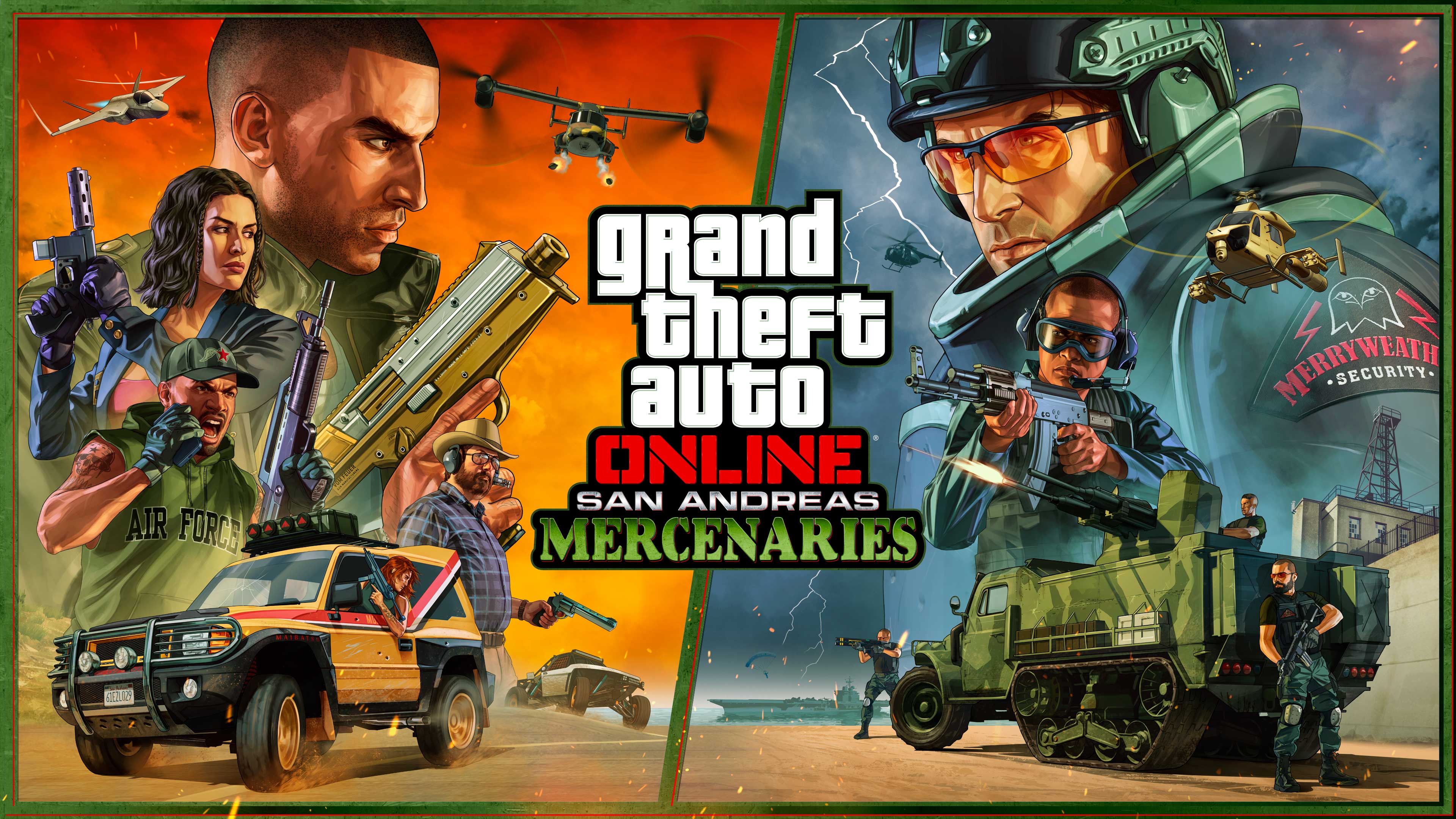 GTA Online: San Andreas Mercenaries Artwork of GTA Online: San Andreas Mercenaries Content Update.