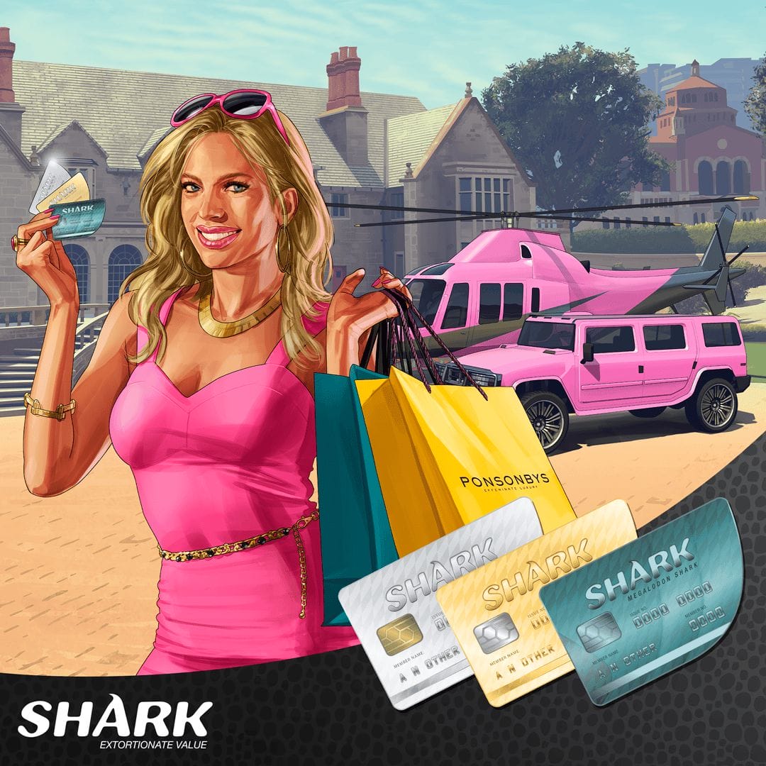 Artwork for Shark Cards in GTA Online.