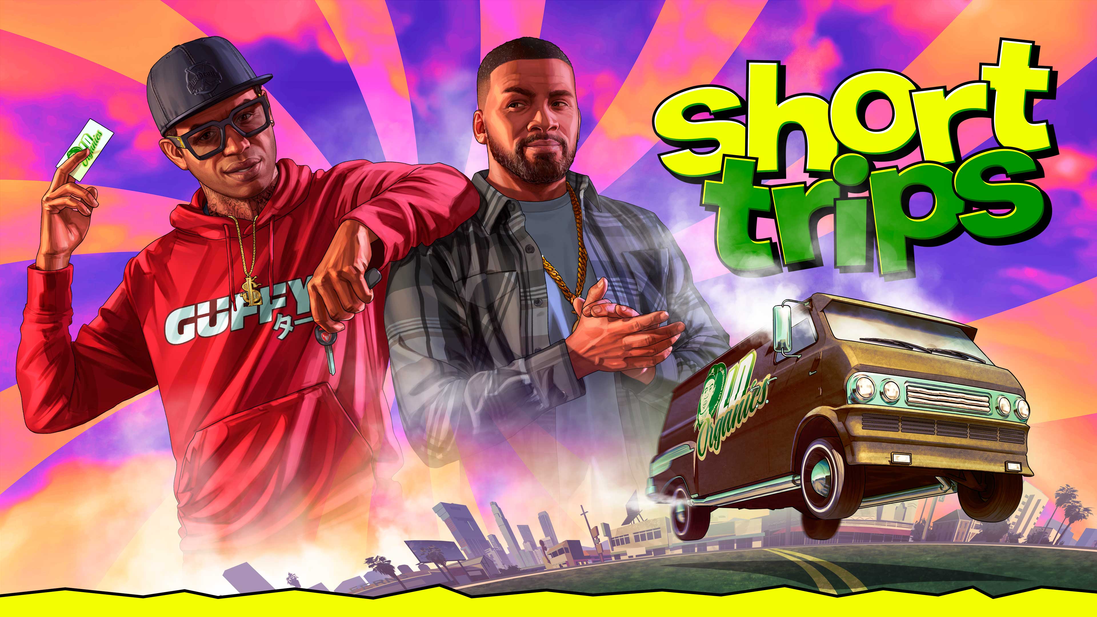 Short Trips Artwork for Short Trips missions in GTA Online.