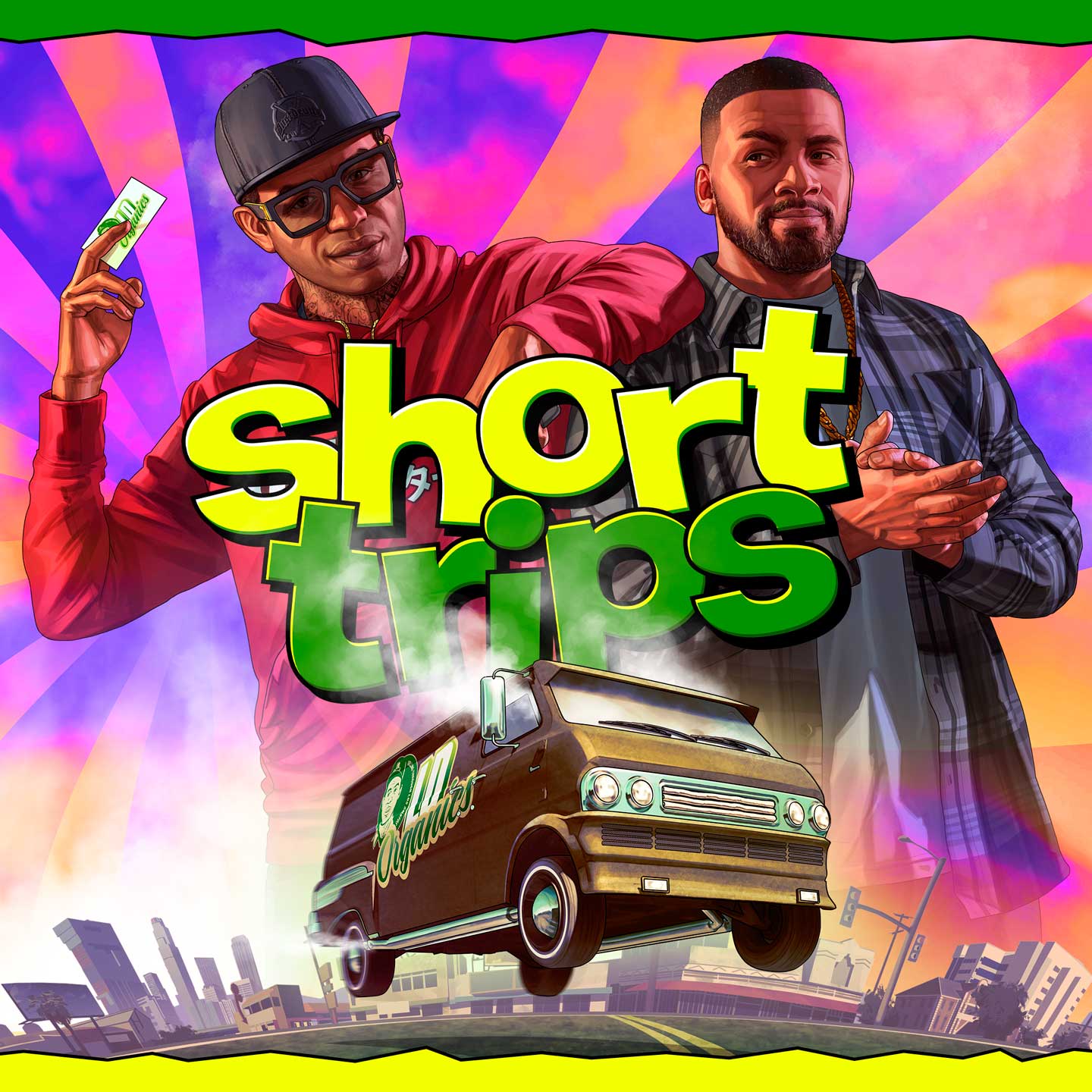 Short Trips Artwork for Short Trips missions in GTA Online.