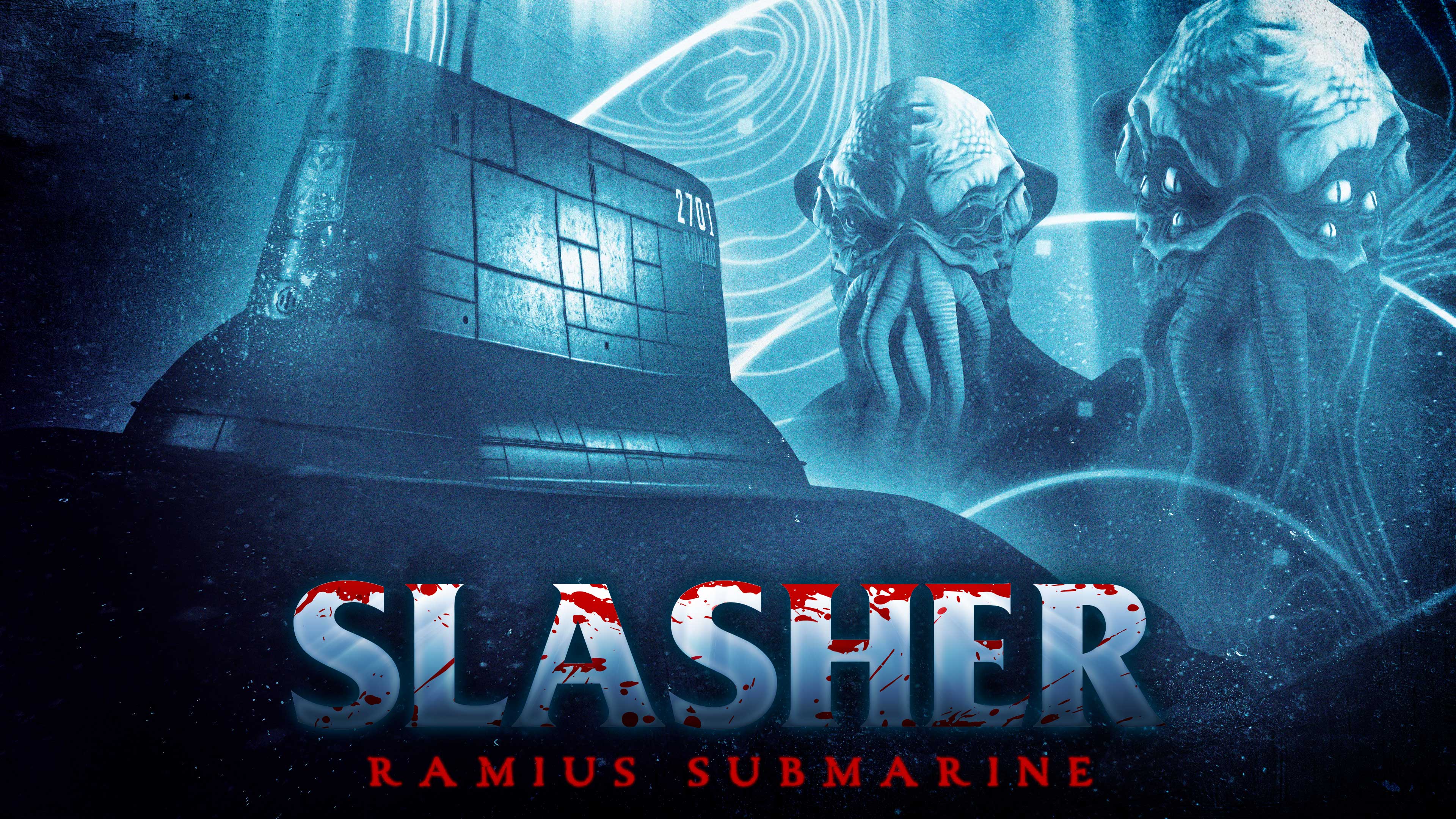 Promotional poster for Slasher (Ramius Submarine) Adversary Mode in GTA Online.