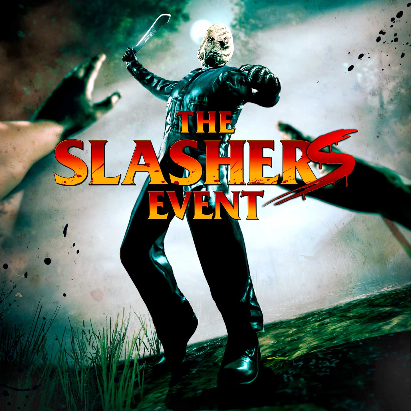 Promotional poster for The Slashers Event in GTA Online.
