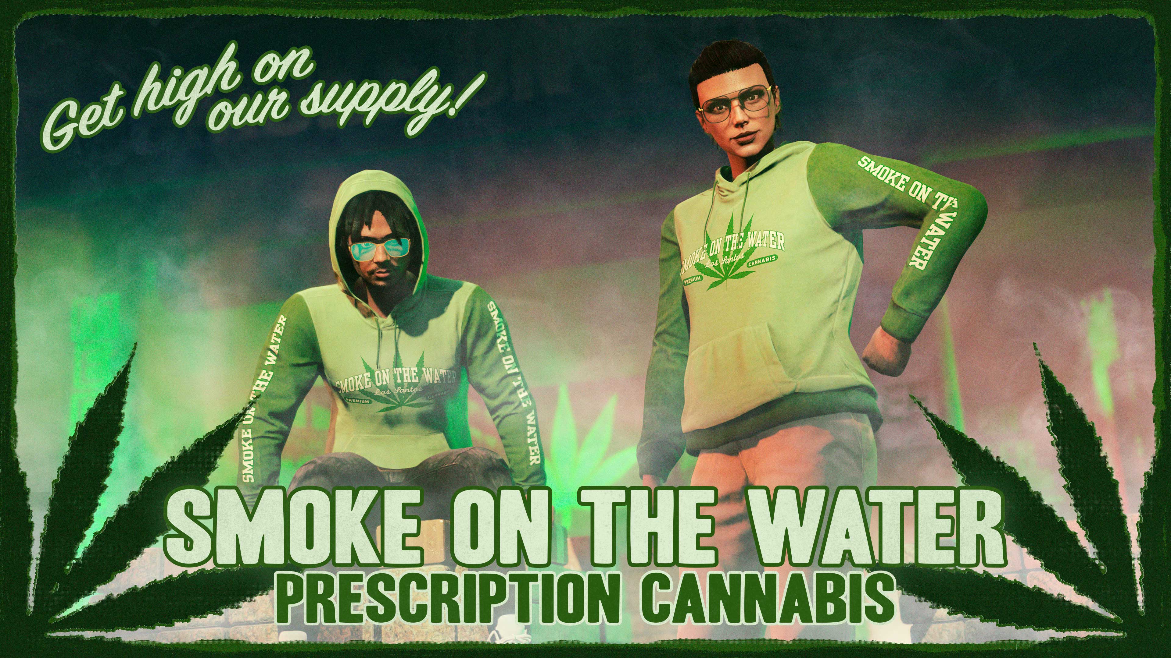 Smoke on the Water Promotional poster for Smoke on the Water in GTA Online.