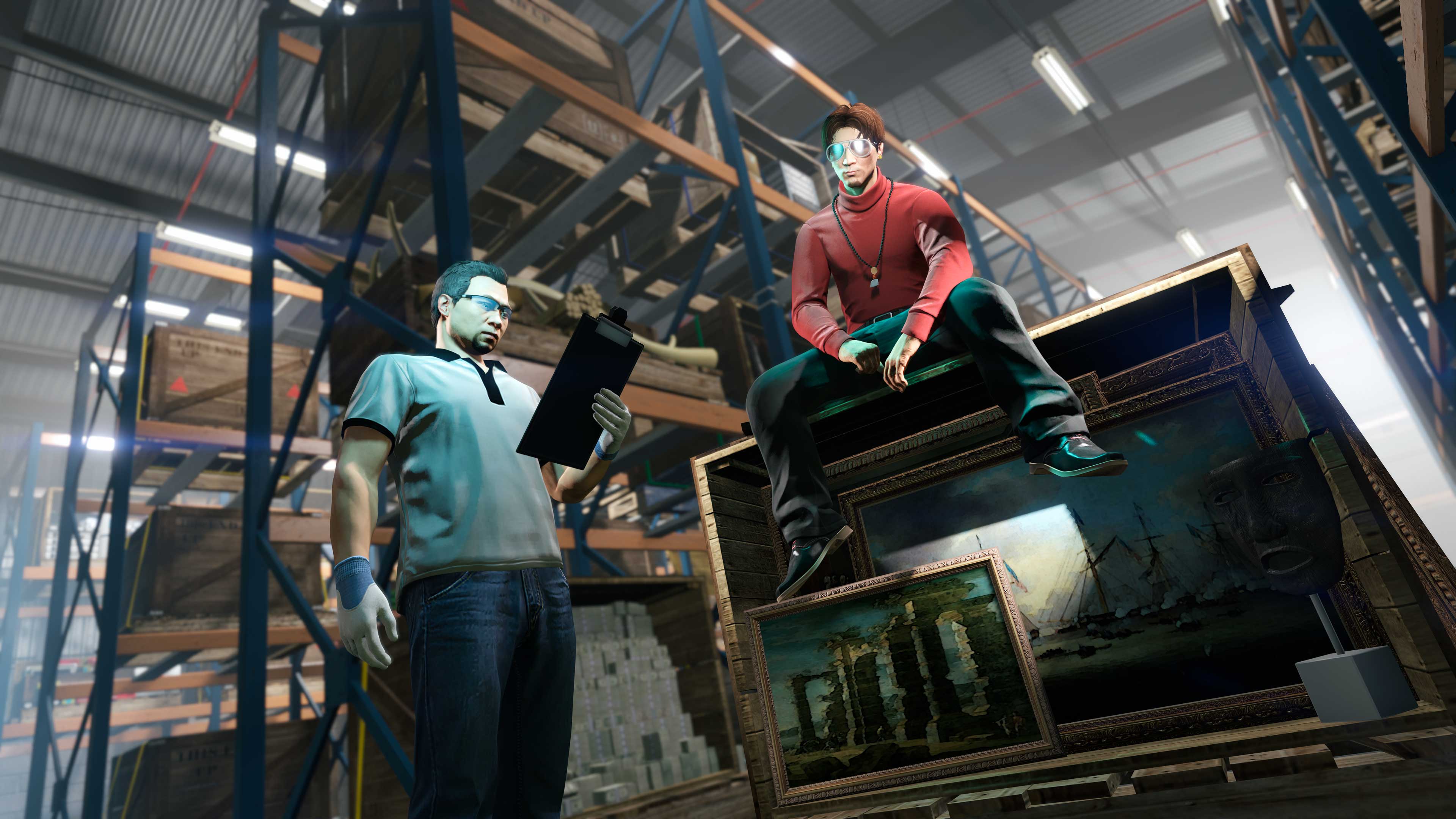 Special Cargo Screenshot of GTA Online character inside a Special Cargo Warehouse.