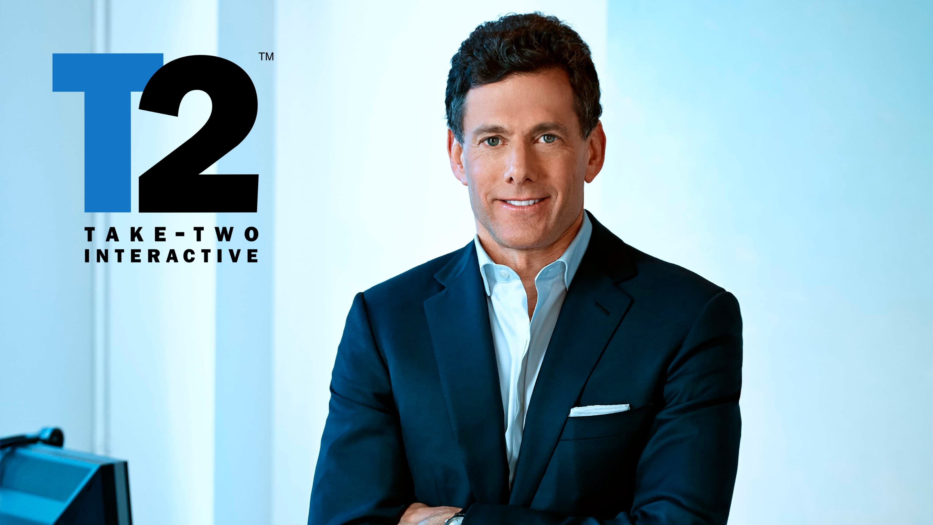 Strauss Zelnick Screenshot of Strauss Zelnick, the CEO of Take-Two Interactive.