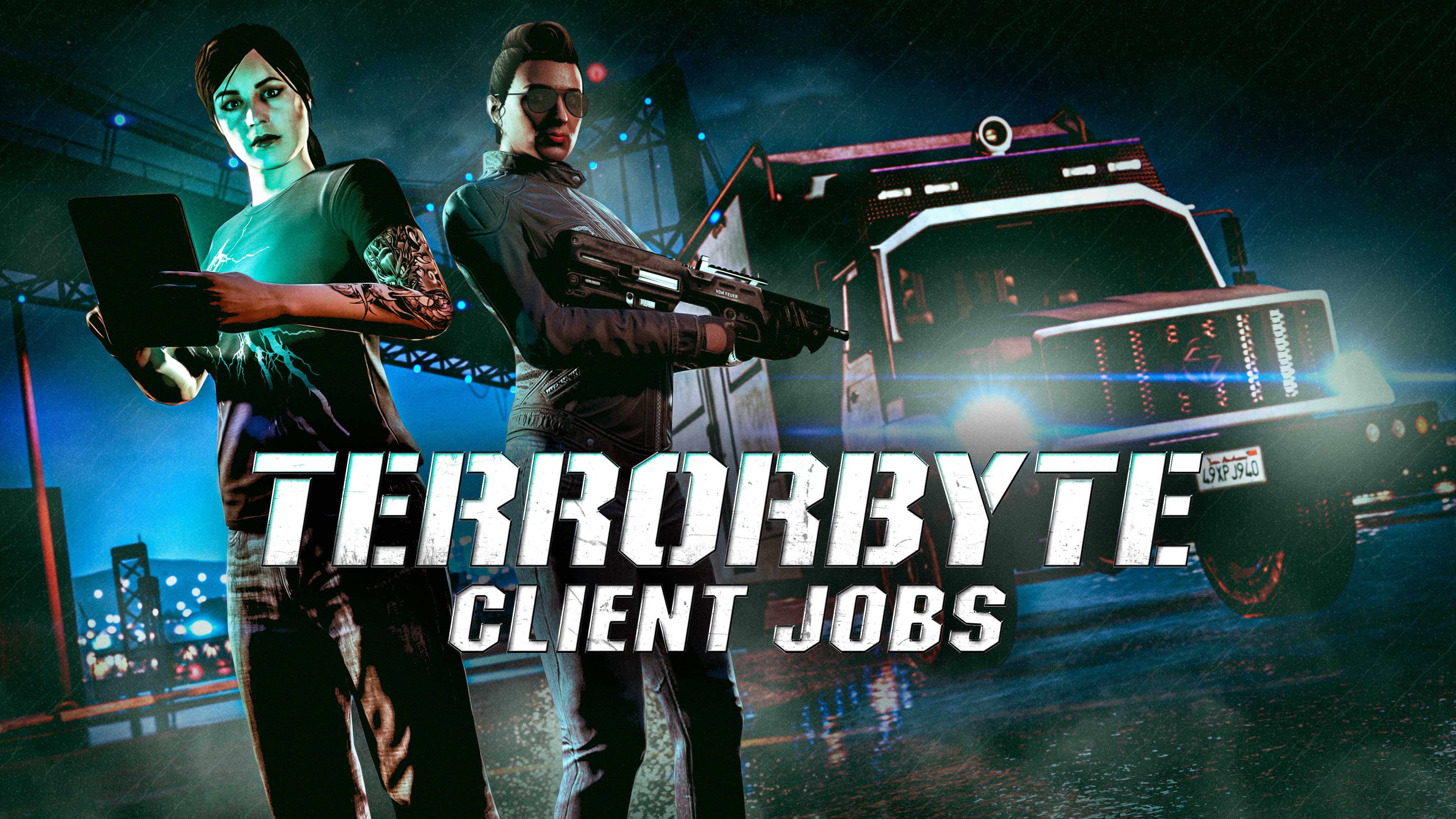 Terrorbyte Client Jobs Promotional poster for Terrorbyte Client Jobs in GTA Online.