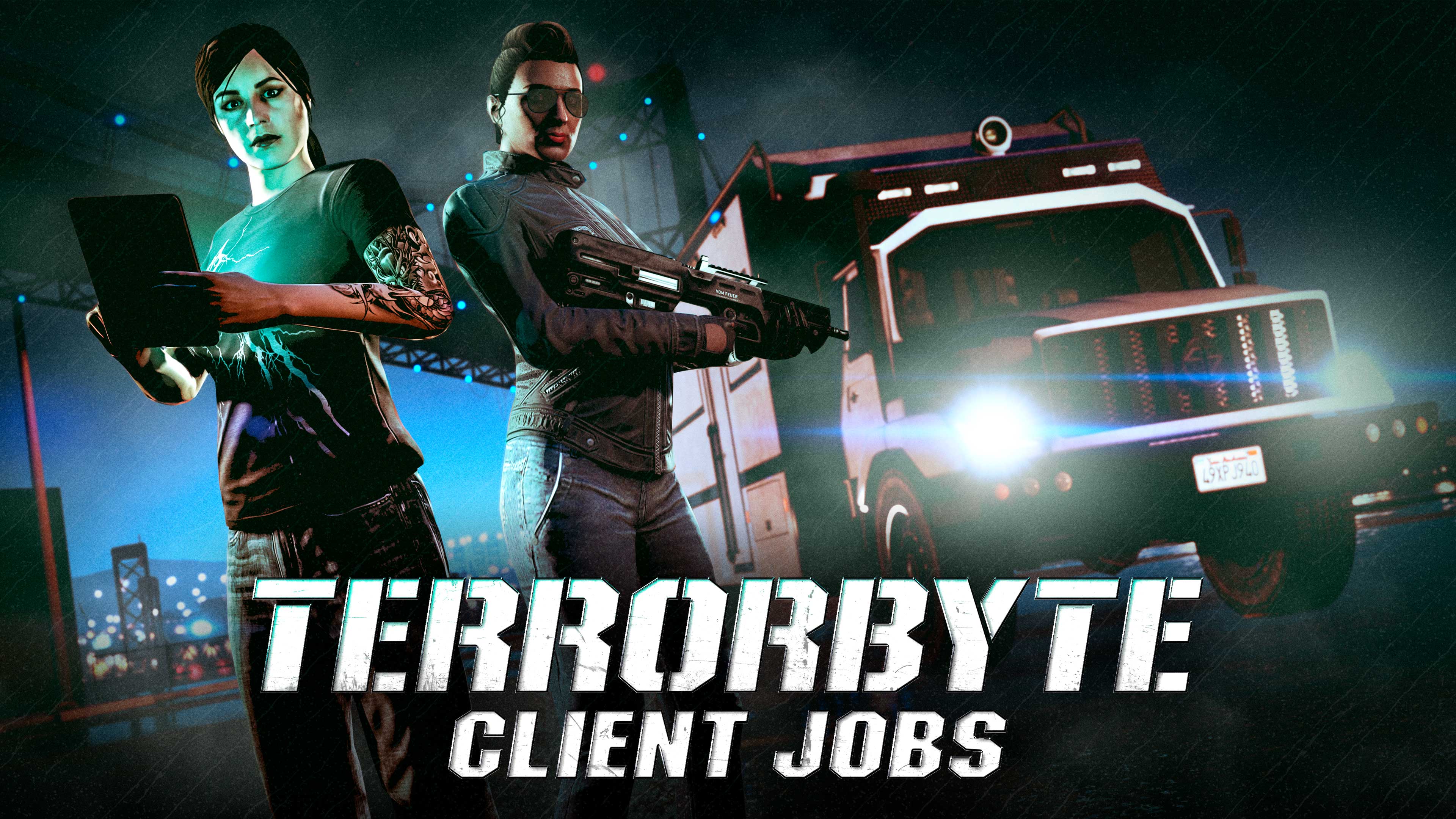 Terrorbyte Client Jobs Promotional poster for Terrorbyte Client Jobs in GTA Online.