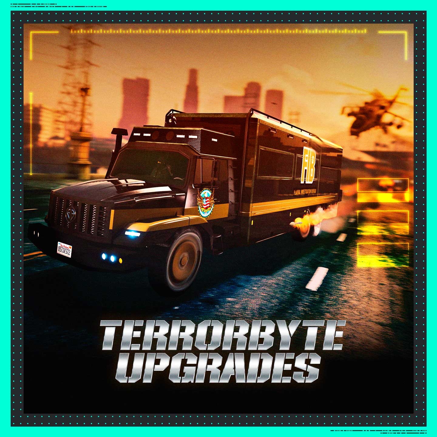 Terrorbyte Upgrades Promotional poster for Terrorbyte Upgrades in GTA Online.