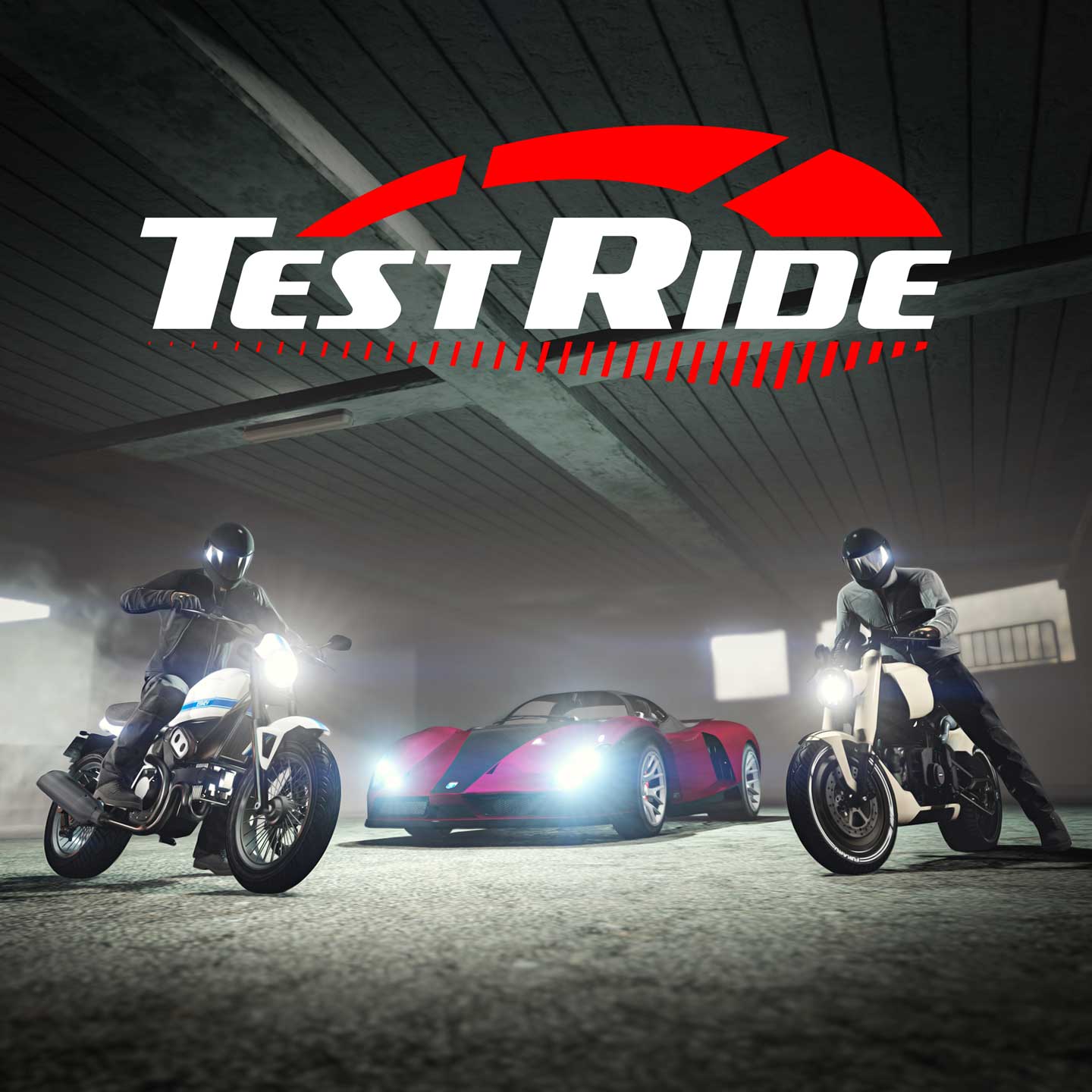 Promotional screenshot of Test Rides.