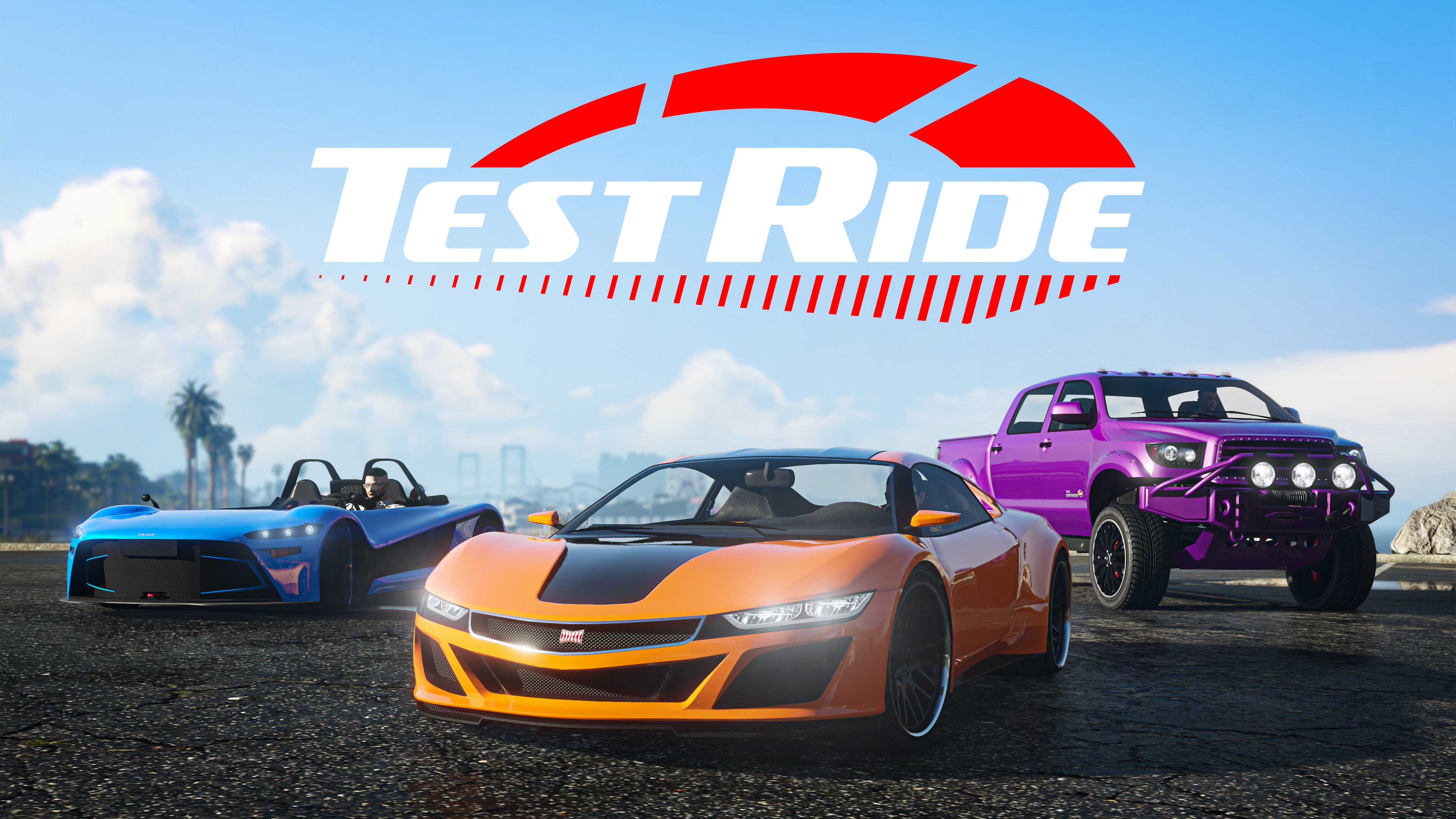 Test Ride Poster for Test Rides in GTA Online.
