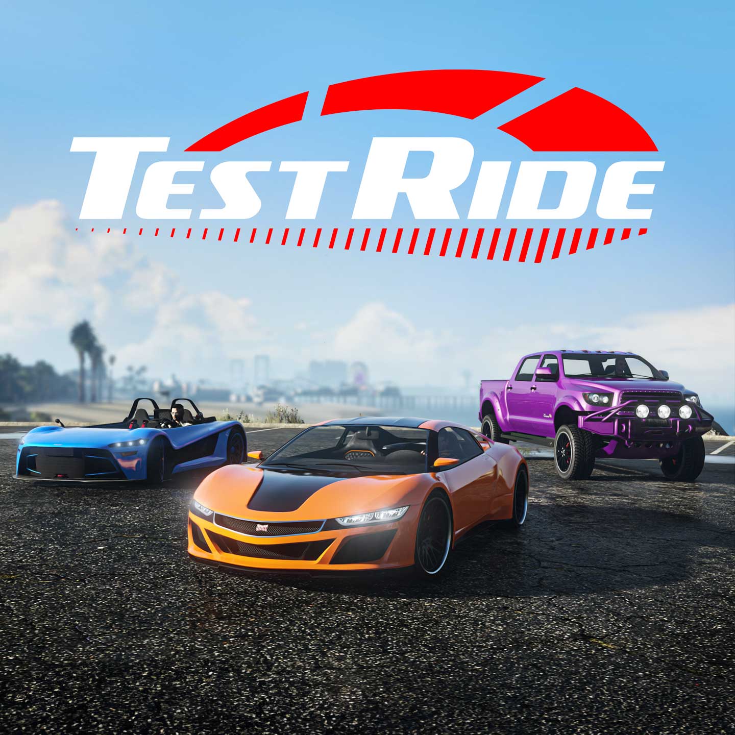 Test Ride Poster for Test Rides in GTA Online.