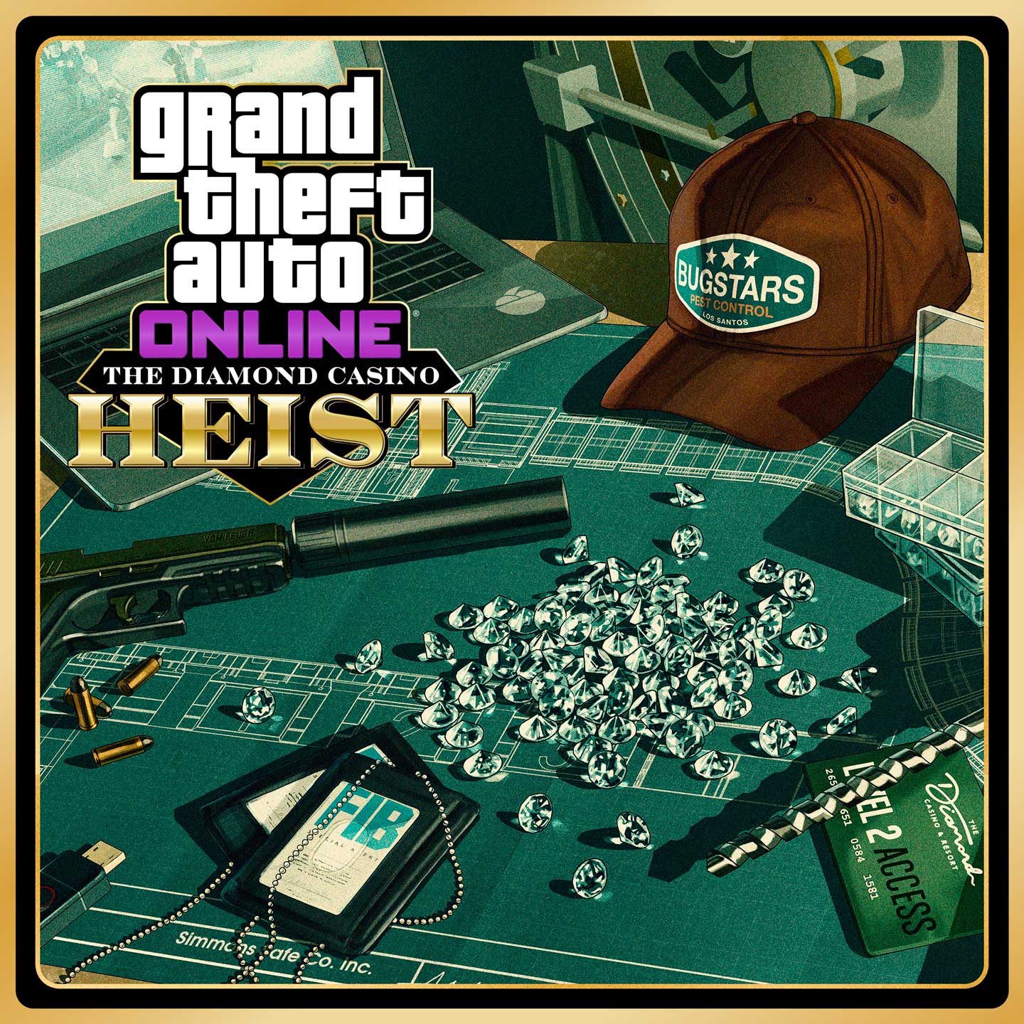 The Diamond Casino Heist Artwork for The Diamond Casino Heist in GTA Online.