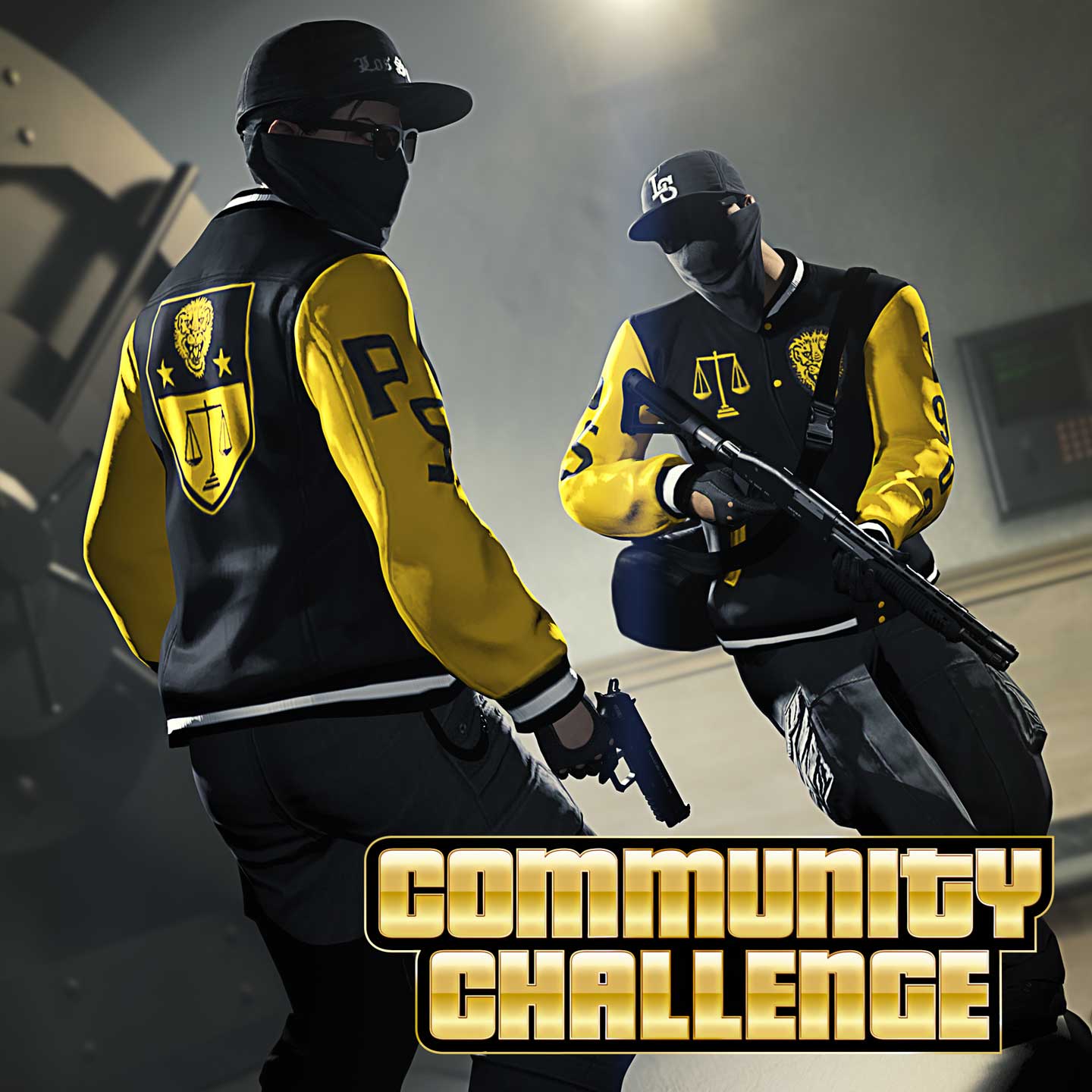 The Heist Challenge Poster for The Heist Community Challenge in GTA Online.