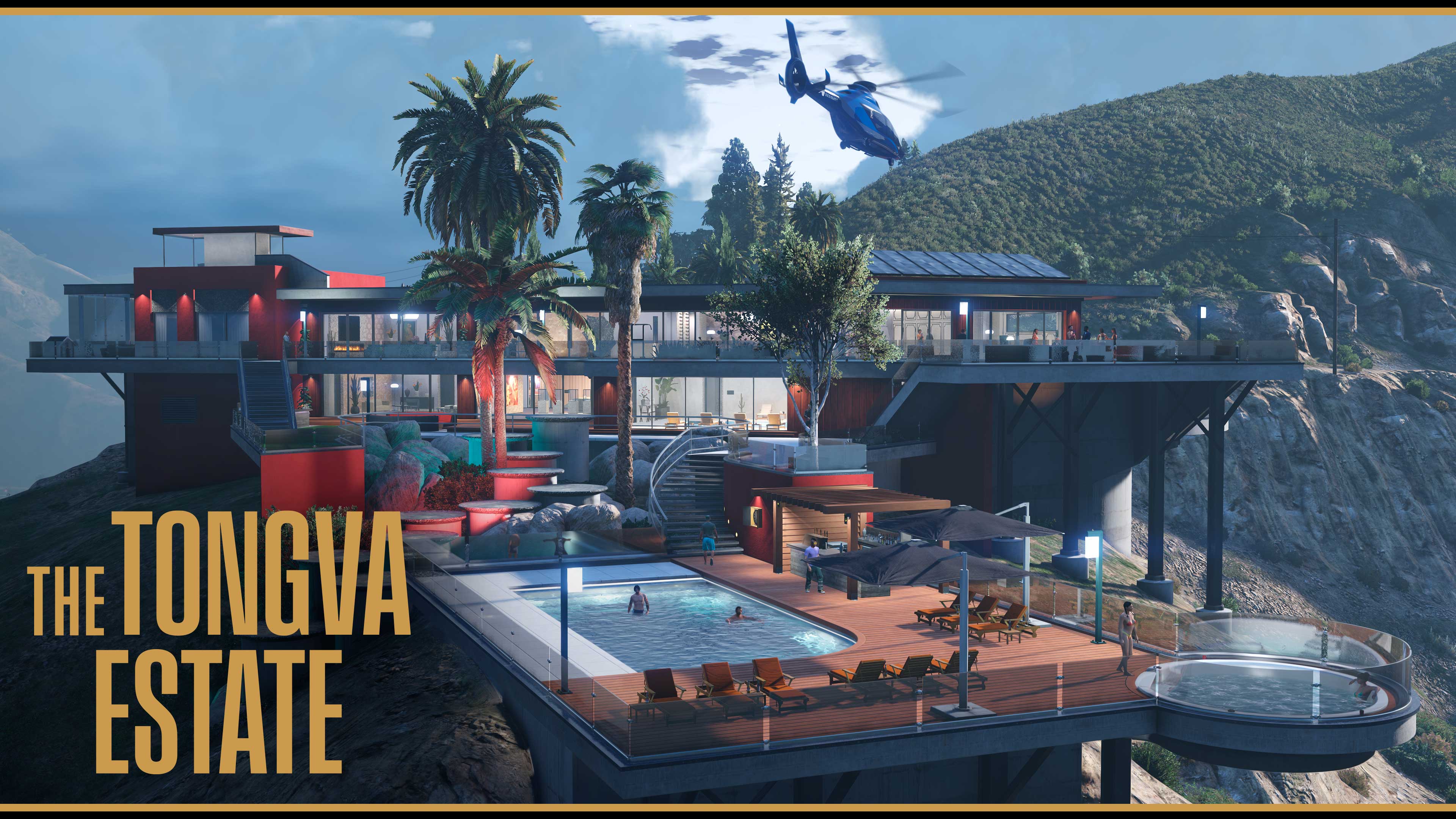 Screenshot of a Prix Luxury Real Estate Mansion in GTA Online.