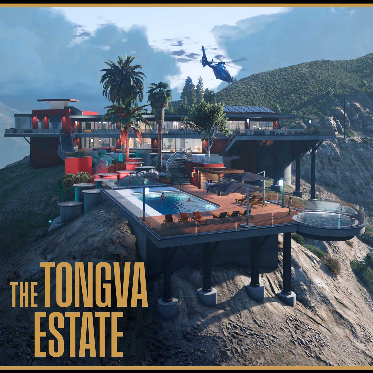 Screenshot of a Prix Luxury Real Estate Mansion in GTA Online.