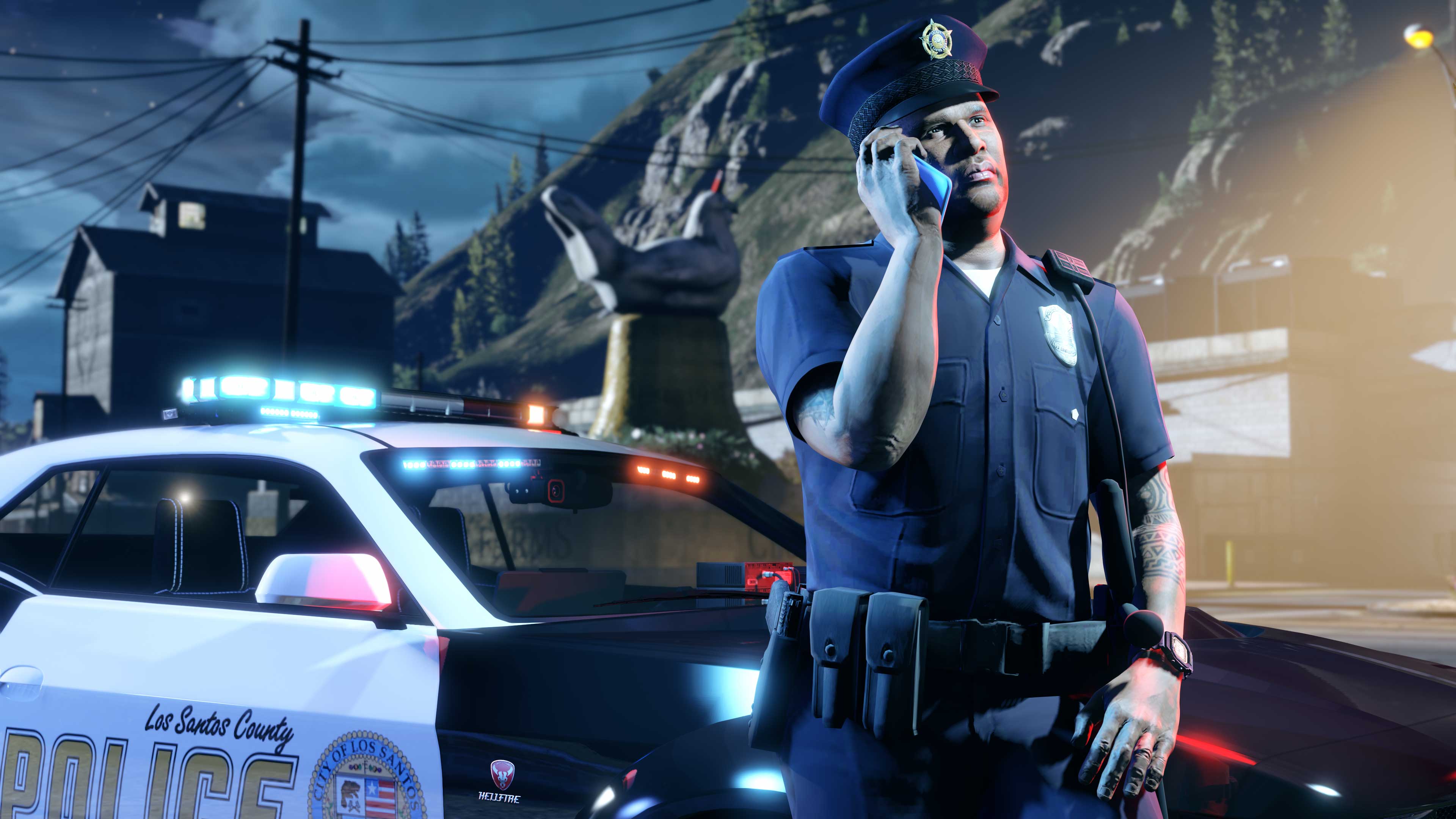 Vincent Effenburger Screenshot of LSPD Officer Vincent Effenburger in GTA Online.