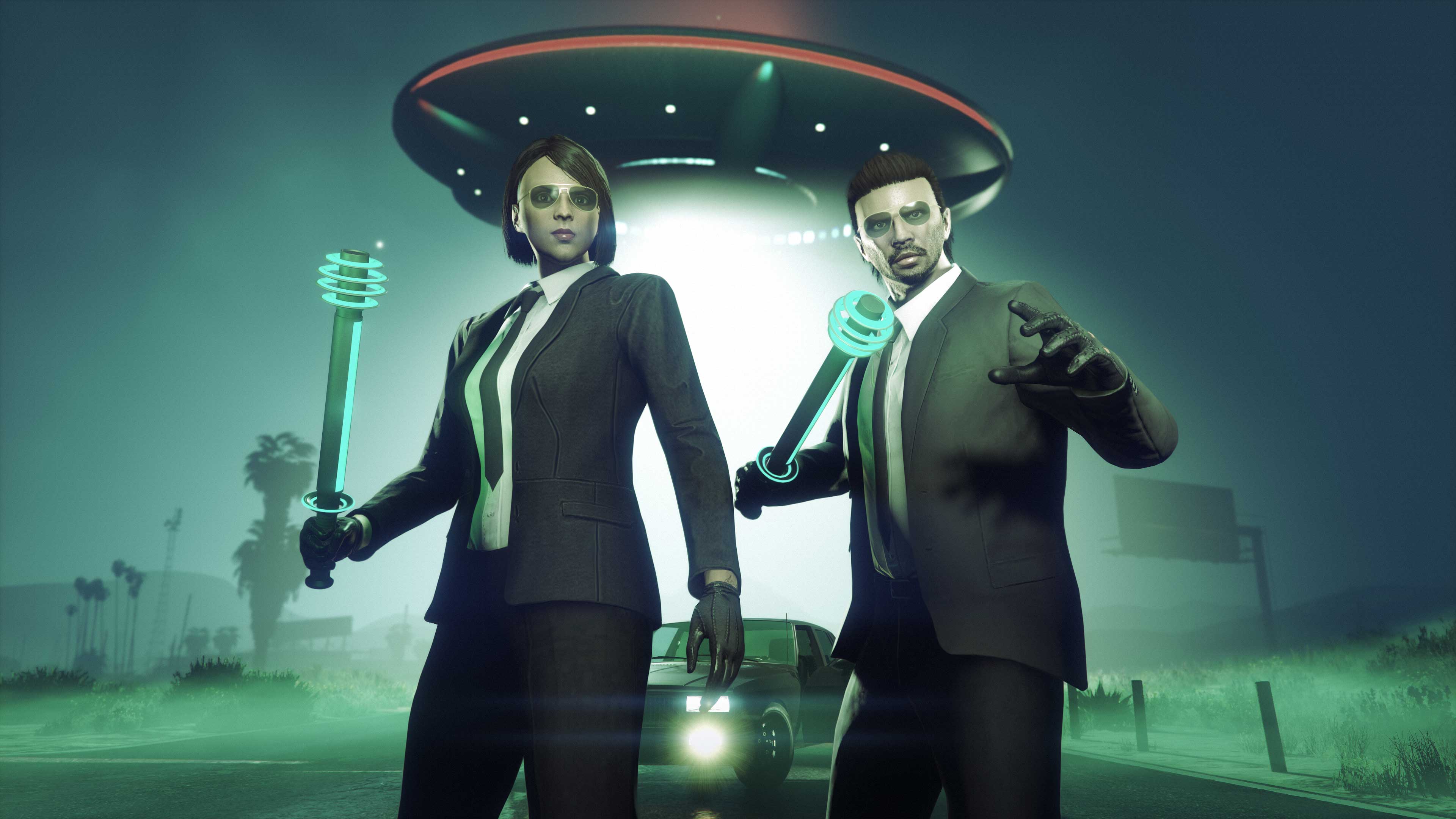 Shocker Screenshot of two GTA Online characters holding the Shocker.