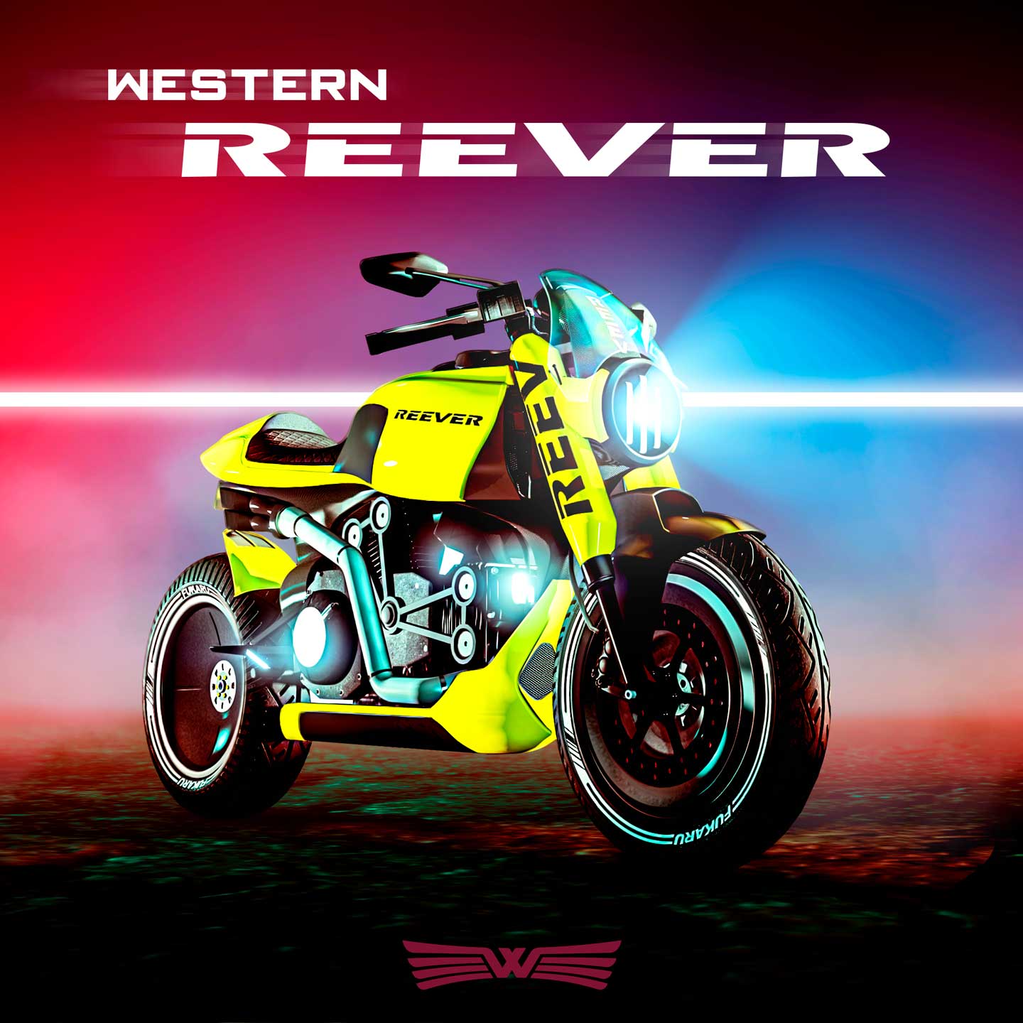 Western Motorcycle Company Reever Screenshot of a WMC Reever with a text