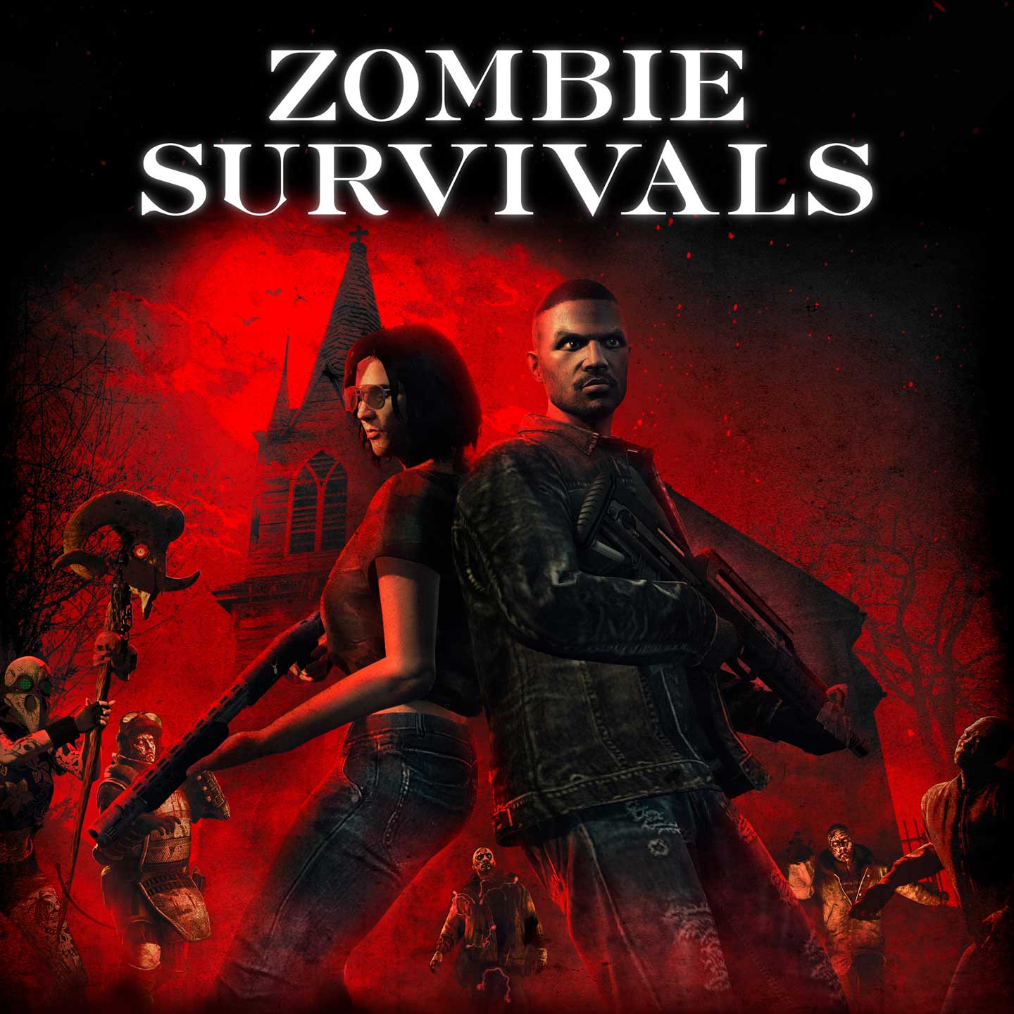 Promotional poster for Zombie Survivals in GTA Online.